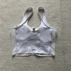 Alo Mesh Corset Tank Top
